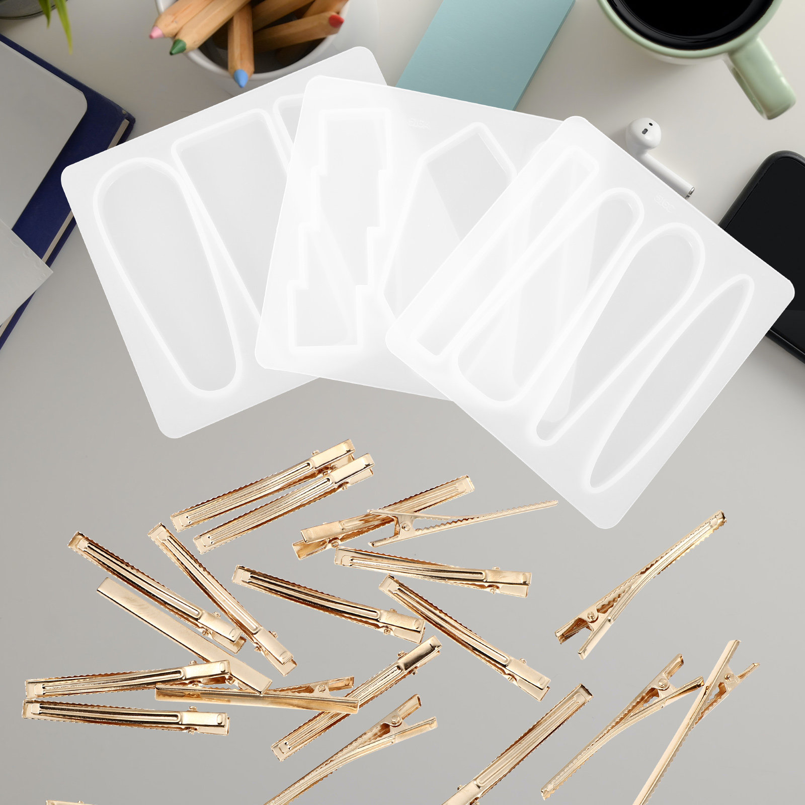 Resin Art Diy - 1Set Siliconen Haarspeldjes Mal DIY Kunstmal