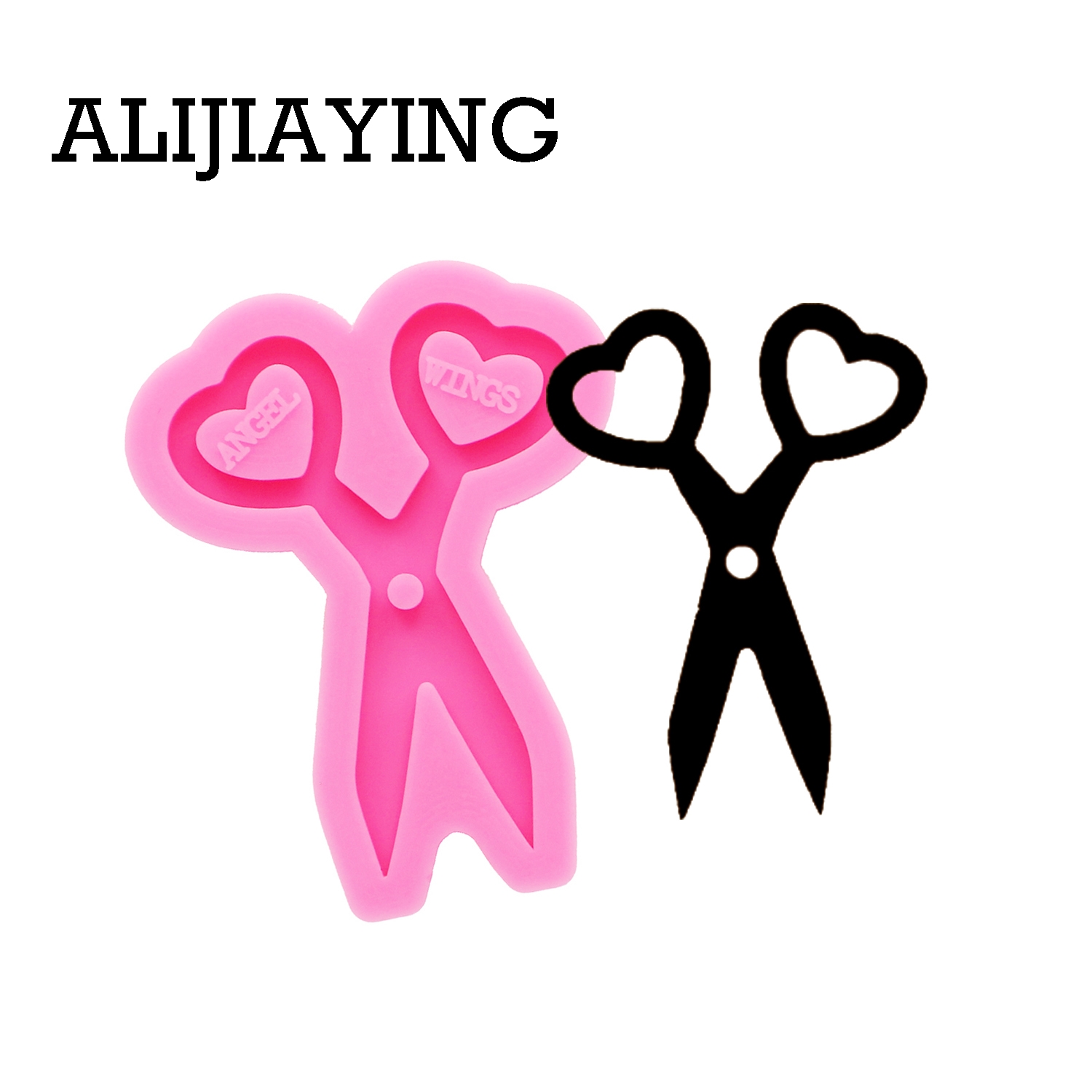 Resin Art Design Keychain - DY0263 Glad Art Design Mini Schaar