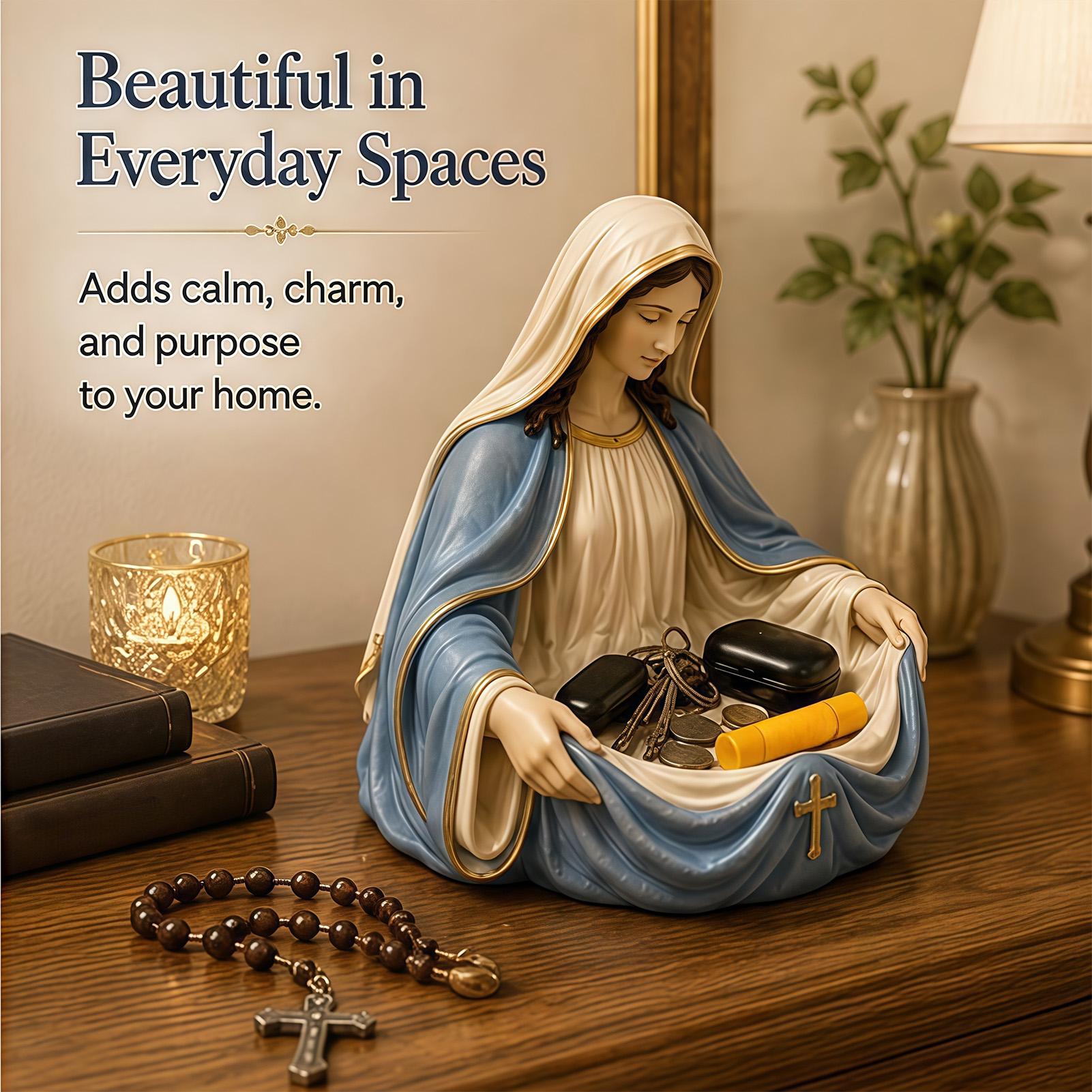 Resin Art Tray - Maagd Maria Rozenkranshouder Maria en Jezus