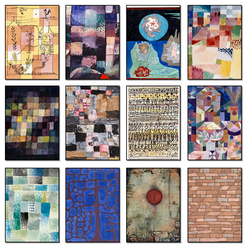 Resin Art Work - Paul Klee abstracte kunstcollectie poster in