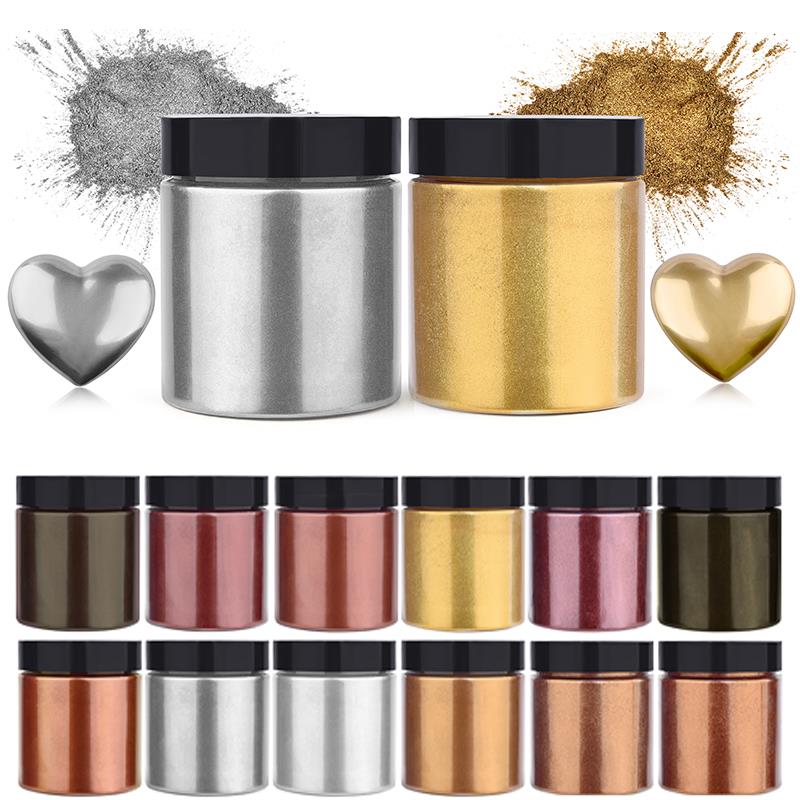 Resin Art Acrylic - 50G Shimmer Metallic Goud Zilver Kleur