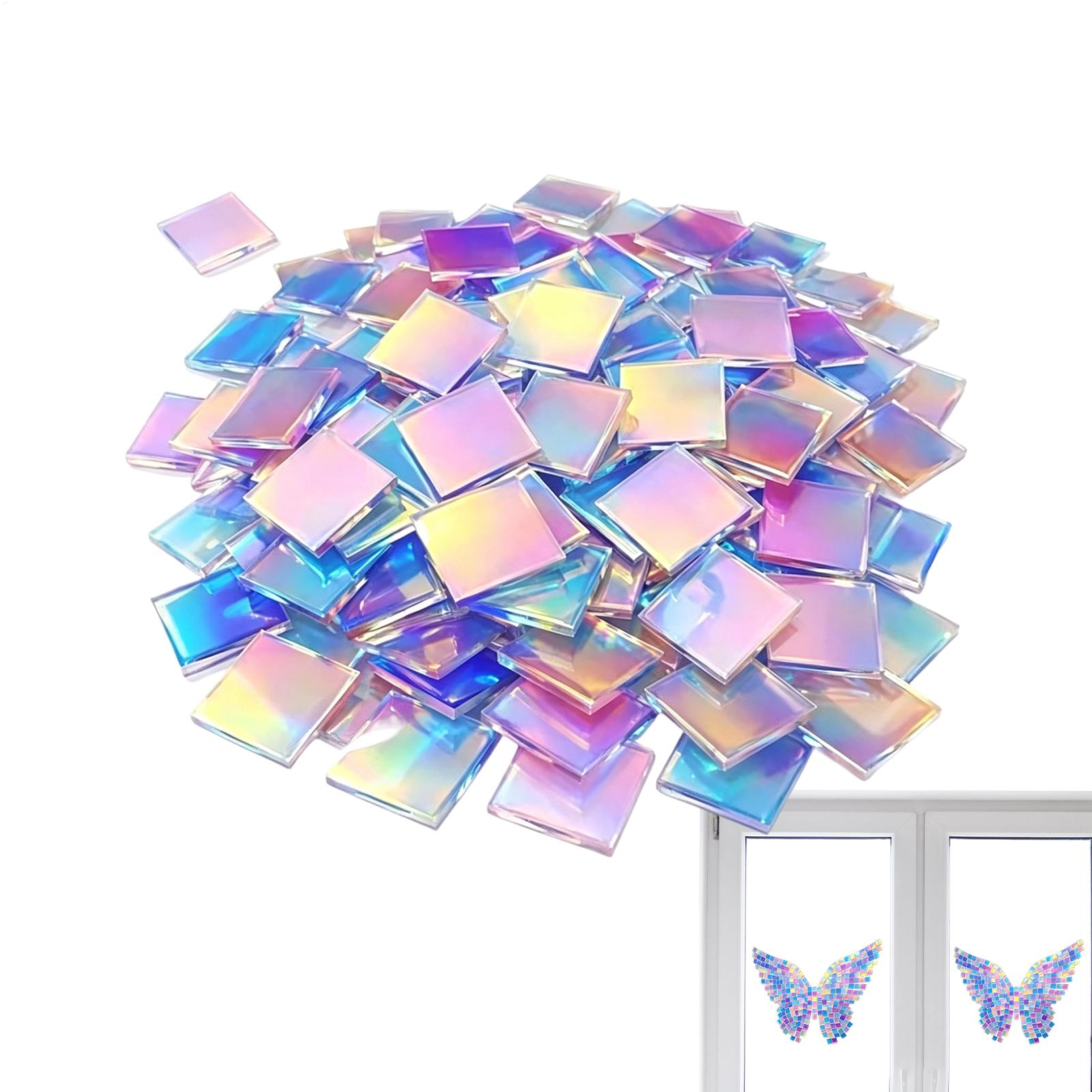Resin Art Acrylic - Holografische acryl vierkanten 100 stuks kleurrijke,