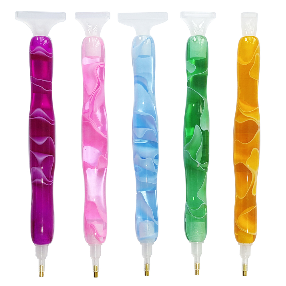 Resin Art Diy - Kleurrijke harsdiamant schilderpen met 5 verwisselbare