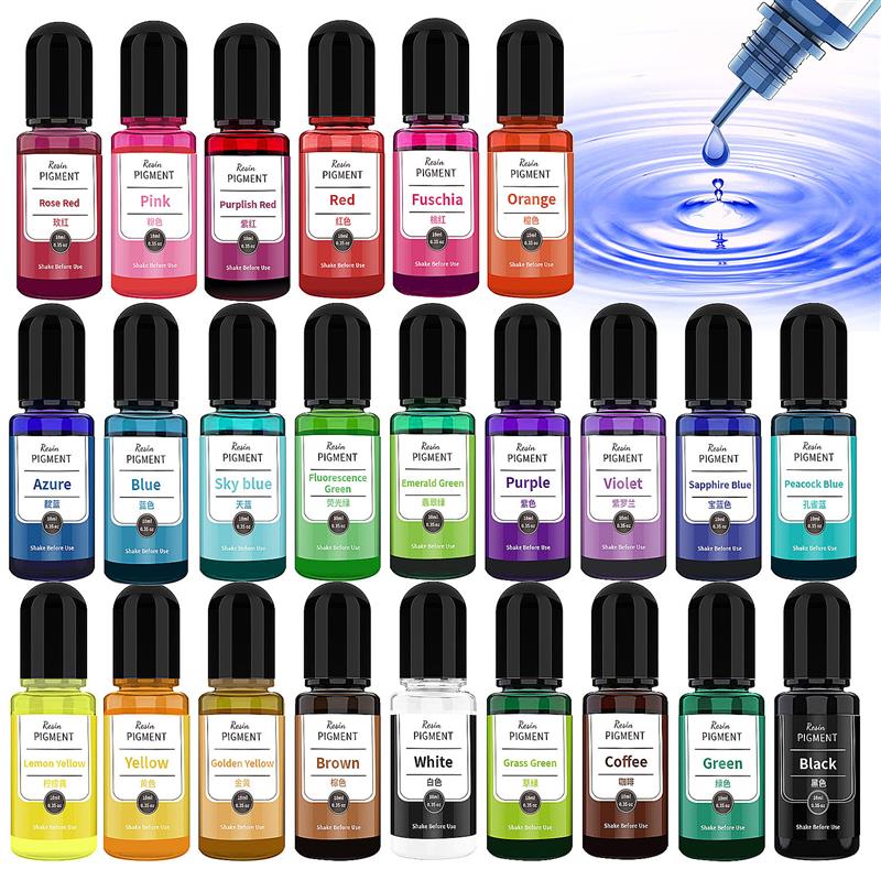 Resin Pigment Alcohol Ink - 24 Kleuren Kunst Inkt Alcohol Hars