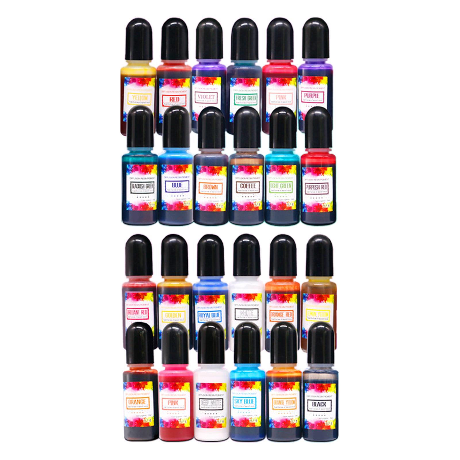 24 stuks alcoholinkt epoxyhars - Resin Pigment Alcohol Ink recensie en prijs