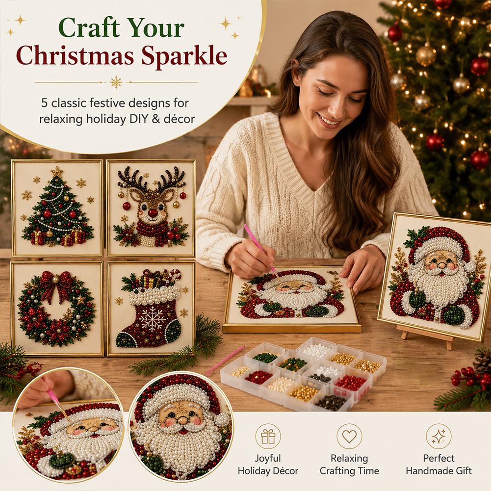 Kerstmis Kerstman Parel Kunst  - Resin Art Diy recensie en prijs