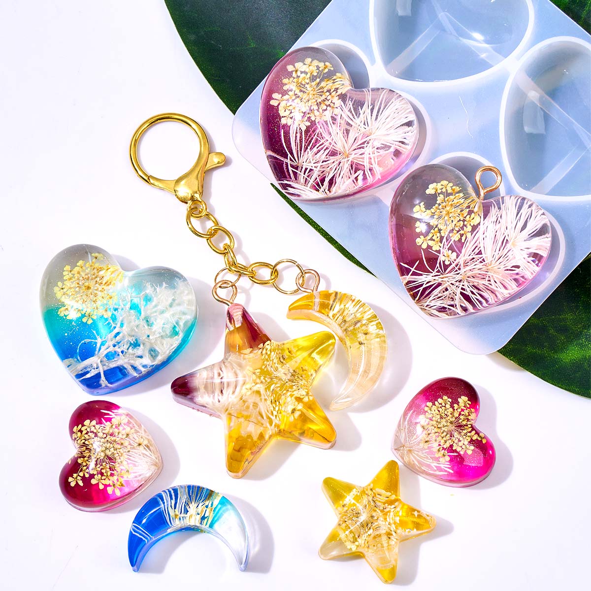 Hart Ster Maan Hanger Silicone - Resin Art Acrylic recensie en prijs
