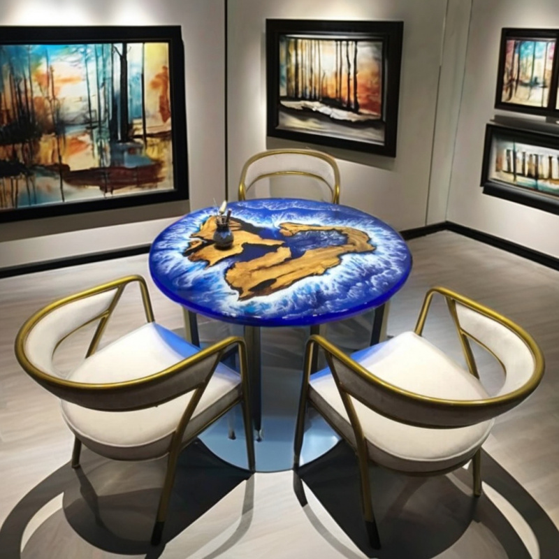 Moderne harskunst eettafel van - Resin Art Design For Wedding recensie en prijs