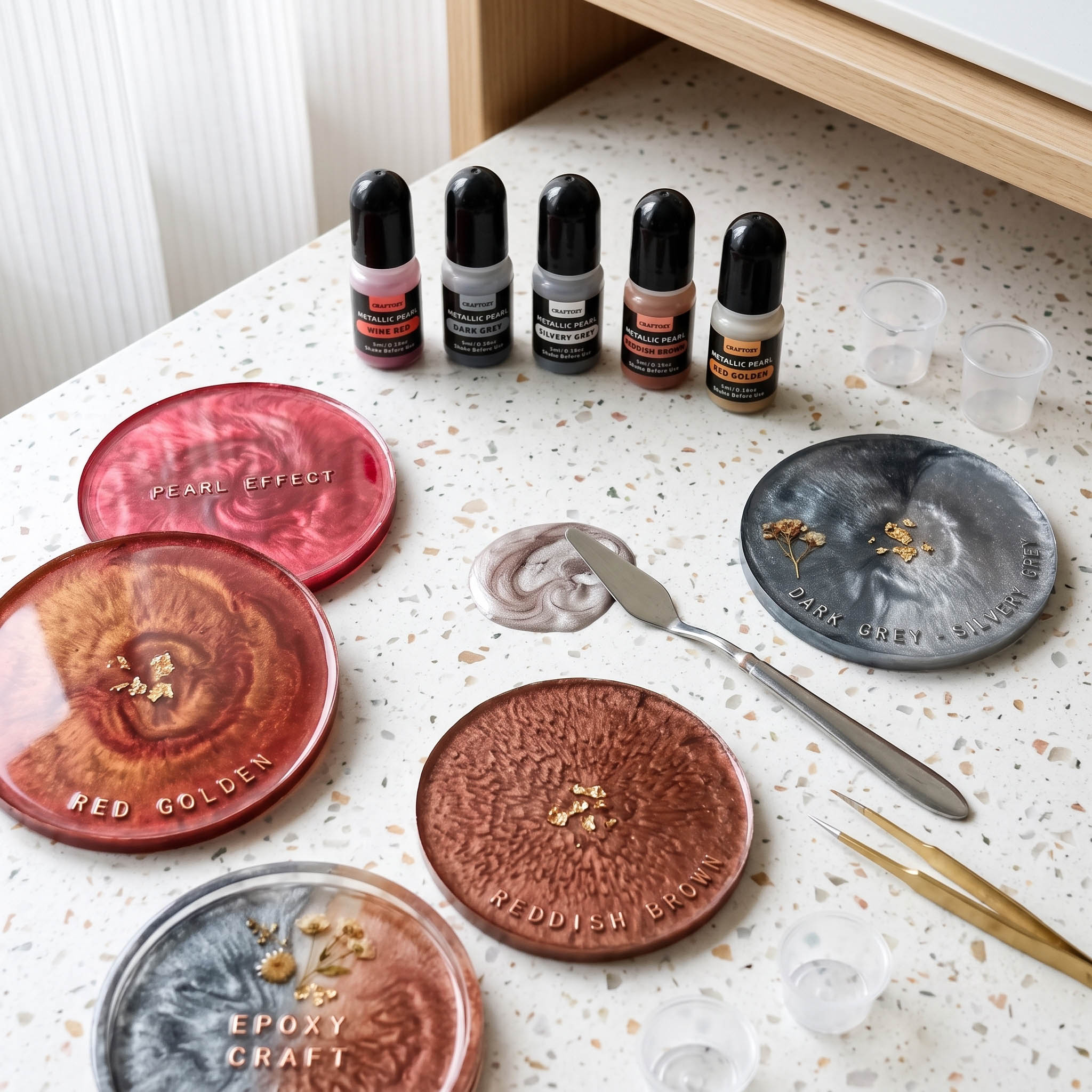 5ml metalen alcohol-inktset, 1 - Resin Pigment Alcohol Ink recensie en prijs