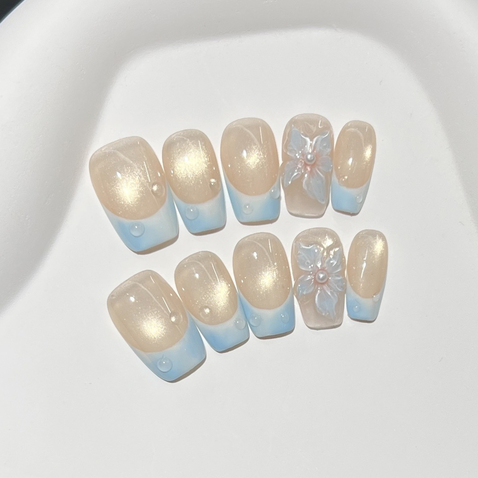 10 stuks Franse blauwe glanzen - Resin Art Diy recensie en prijs