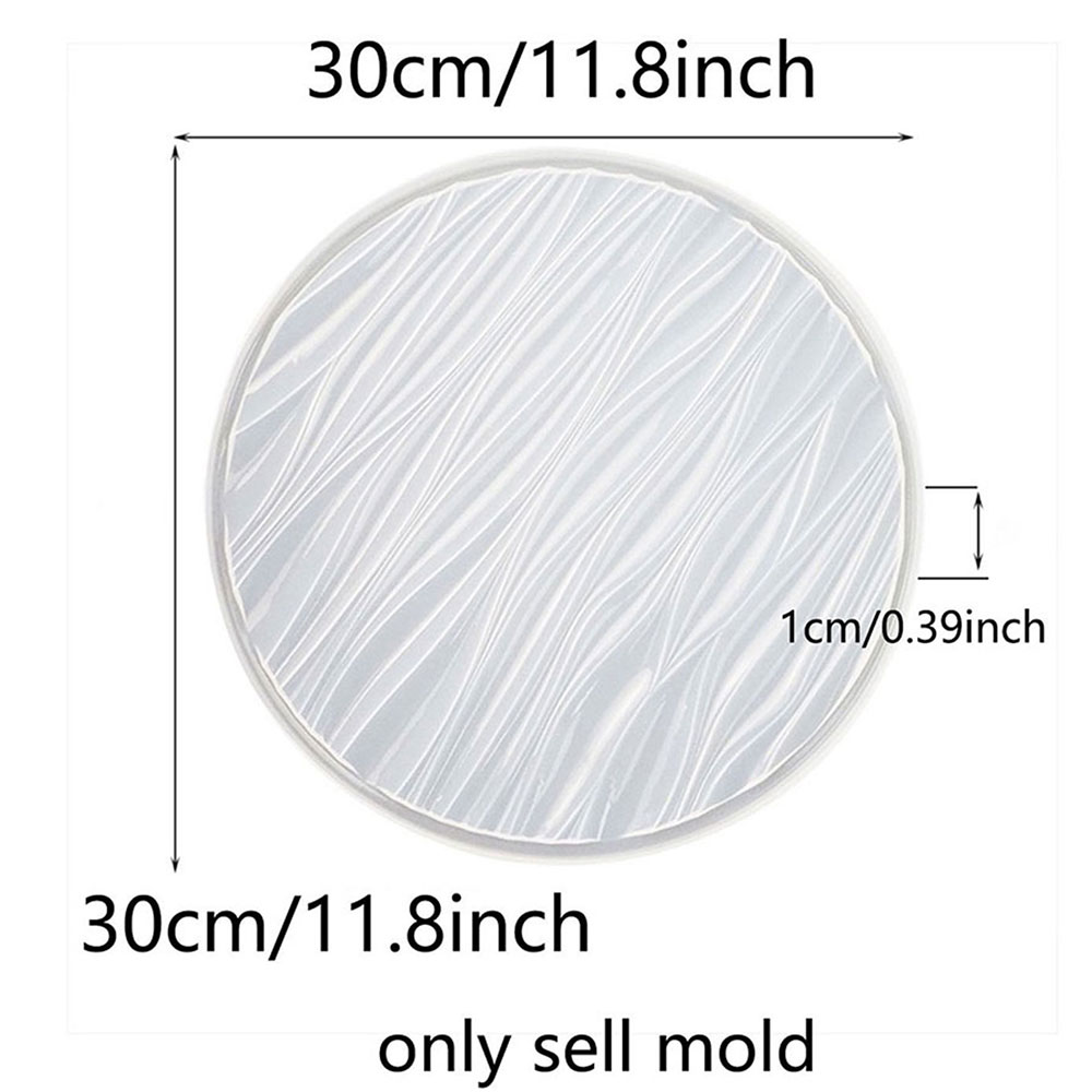 Grote ronde siliconen mal voor - Resin Art Tray recensie en prijs