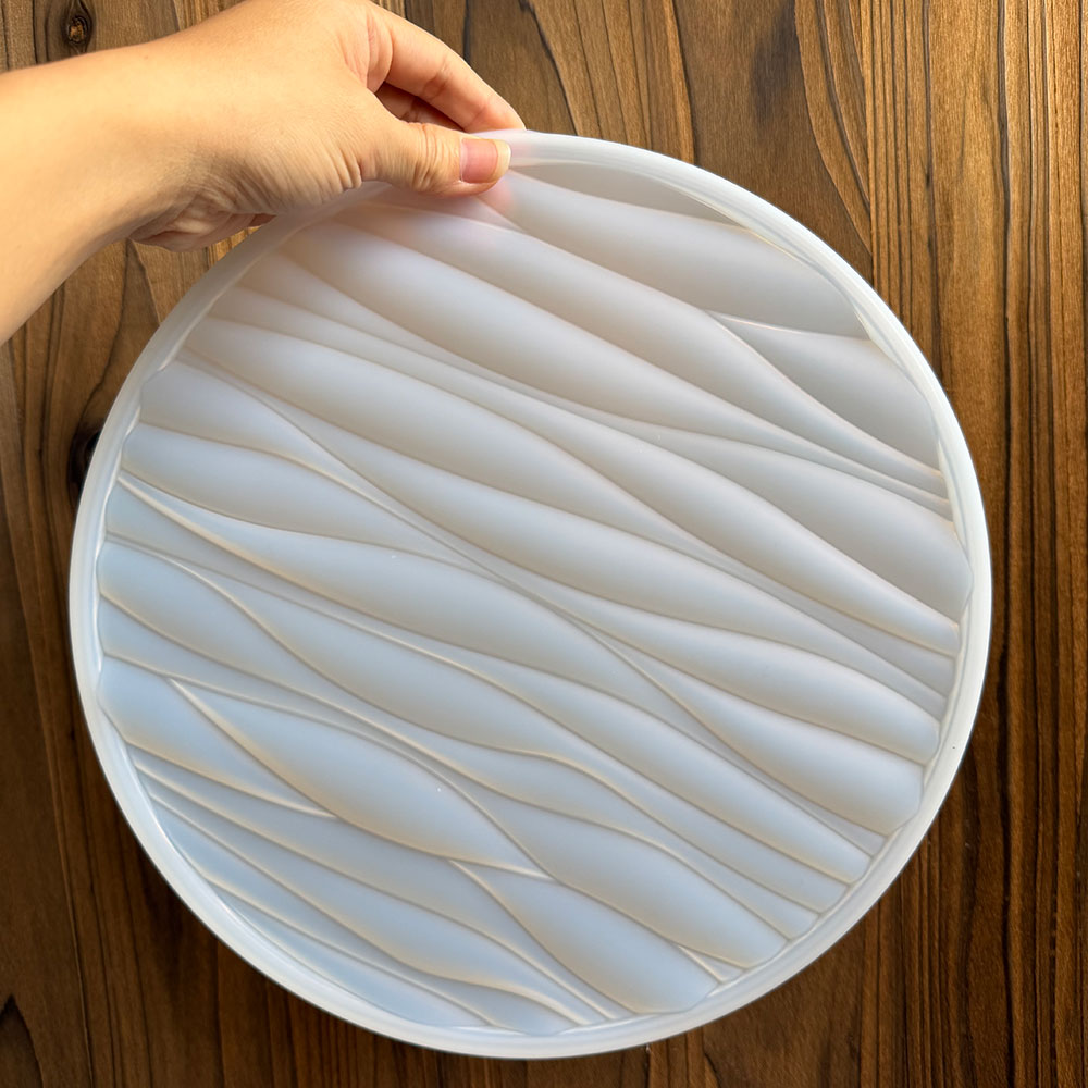 Grote ronde siliconen mal voor - Resin Art Tray recensie en prijs