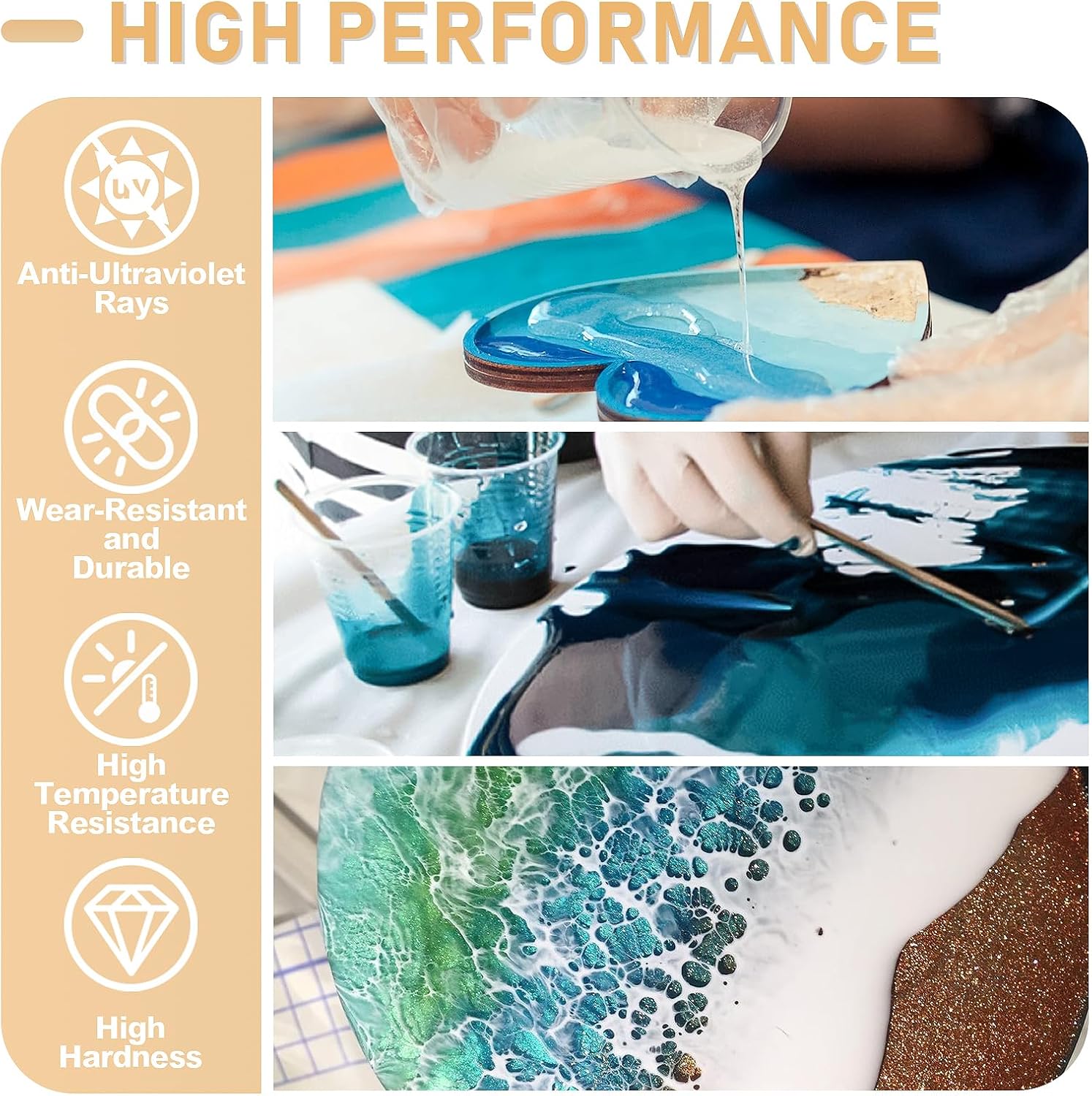 17,6 oz/33,8 oz AB hars epoxy  - Resin Art And Jewelry recensie en prijs
