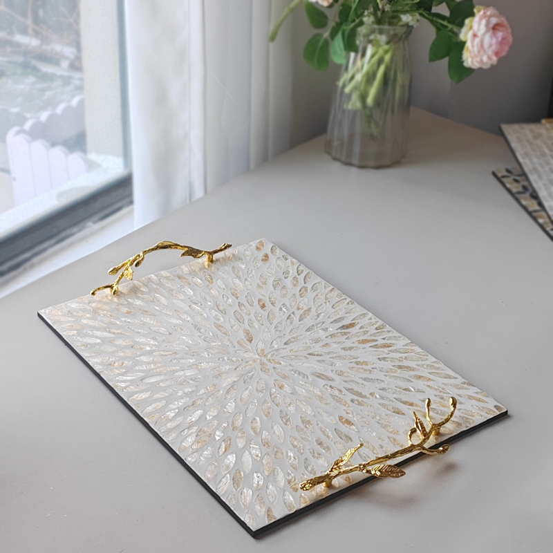 Vintage luxe decoratieve schaa - Resin Art Tray recensie en prijs