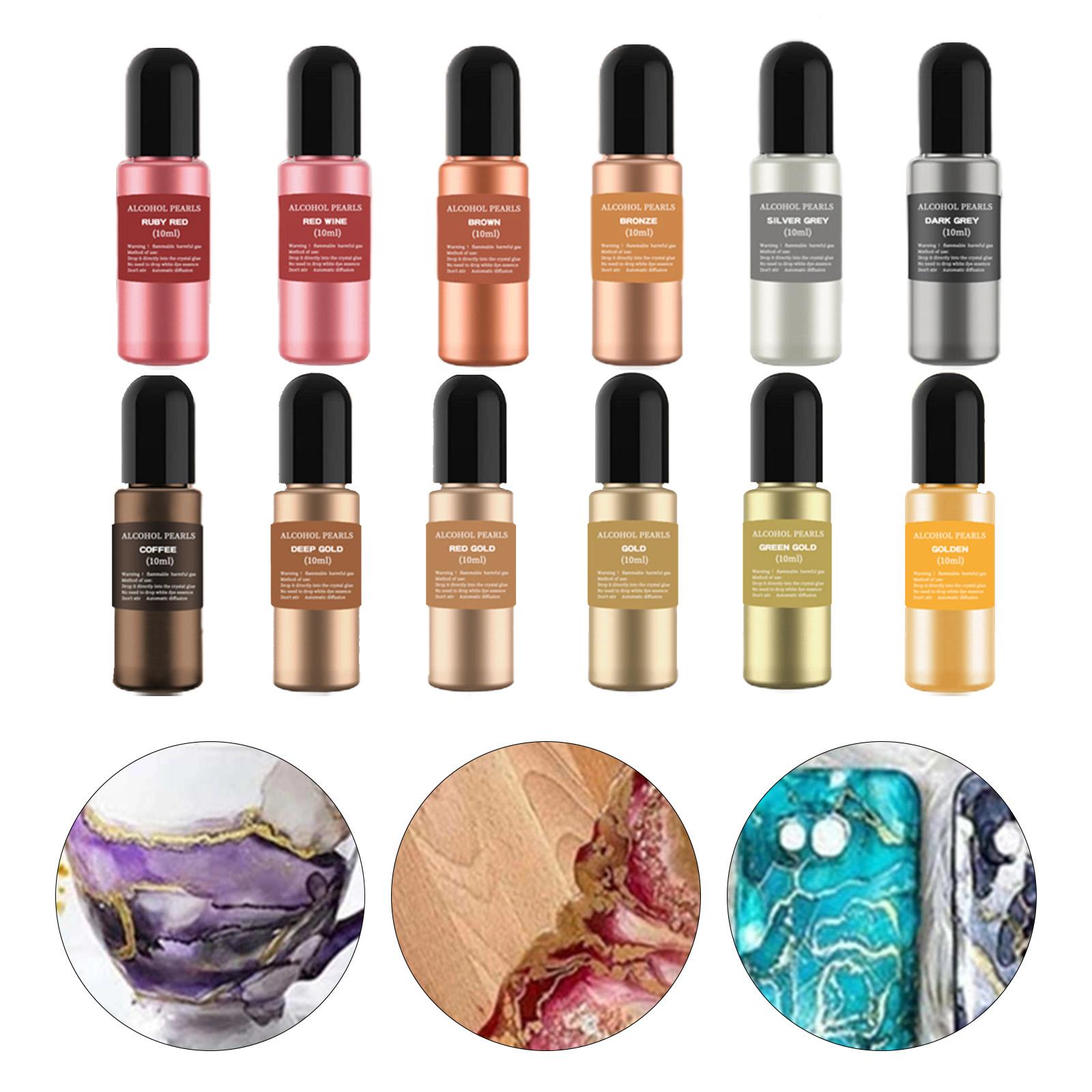 12 Flessen Metallic Alcohol In - Resin Pigment Alcohol Ink recensie en prijs