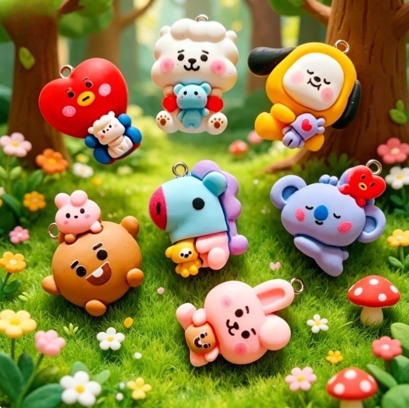7 stks BT21 Hars Cartoon Charm - Resin Art Store recensie en prijs