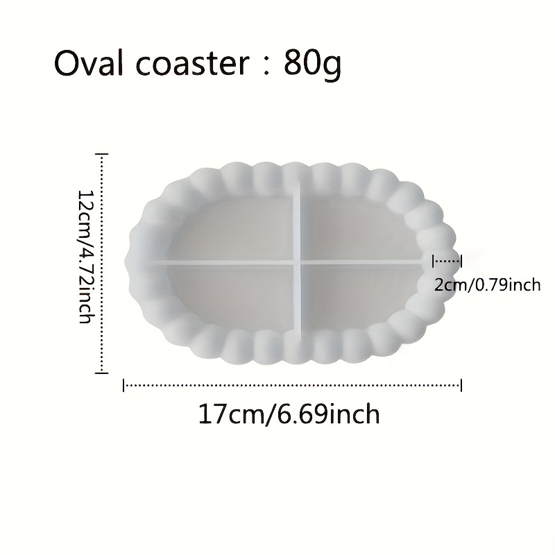 Hars siliconen mallen, ovale b - Resin Art Tray recensie en prijs