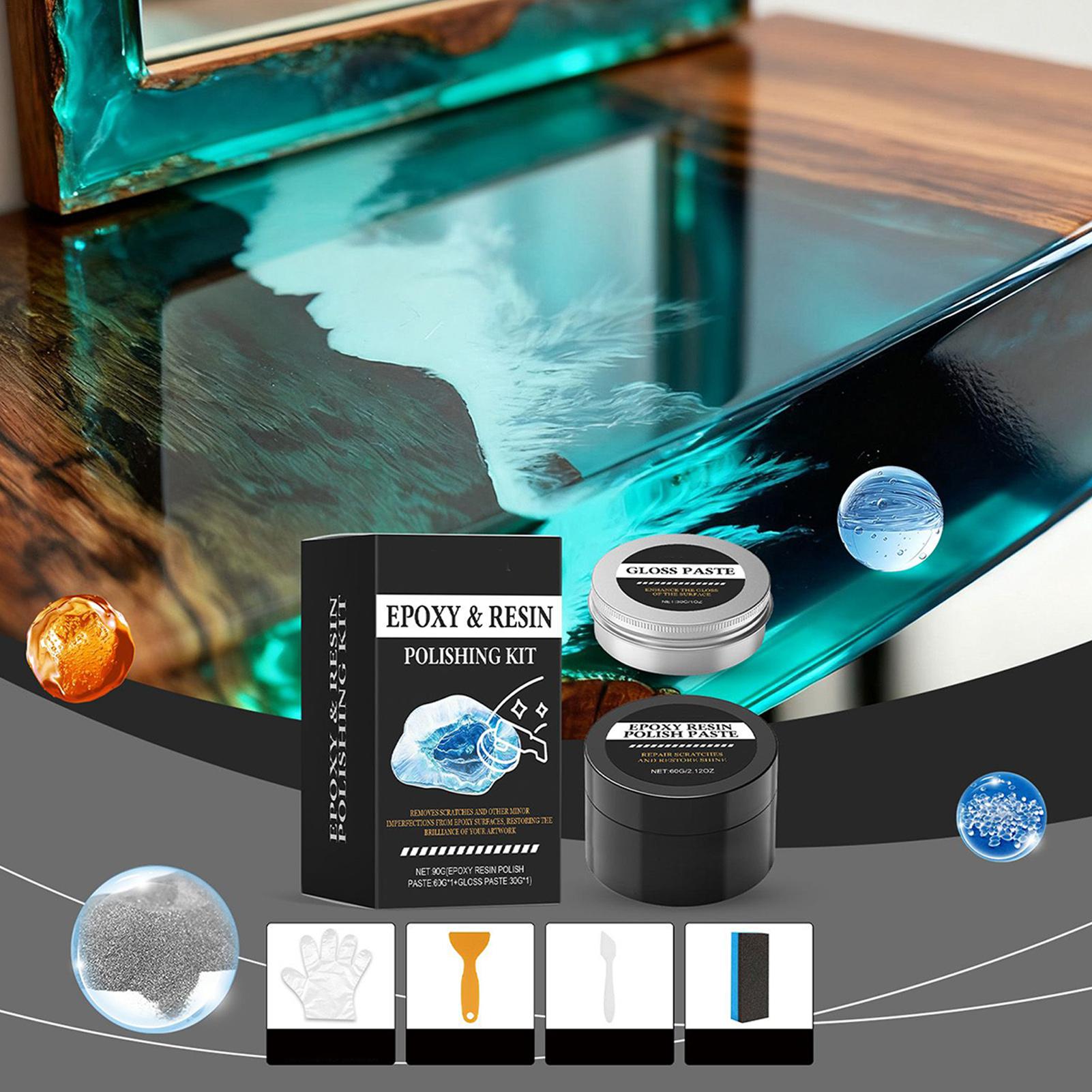 Epoxyhars polijstset - Romige  - Resin Art Work recensie en prijs