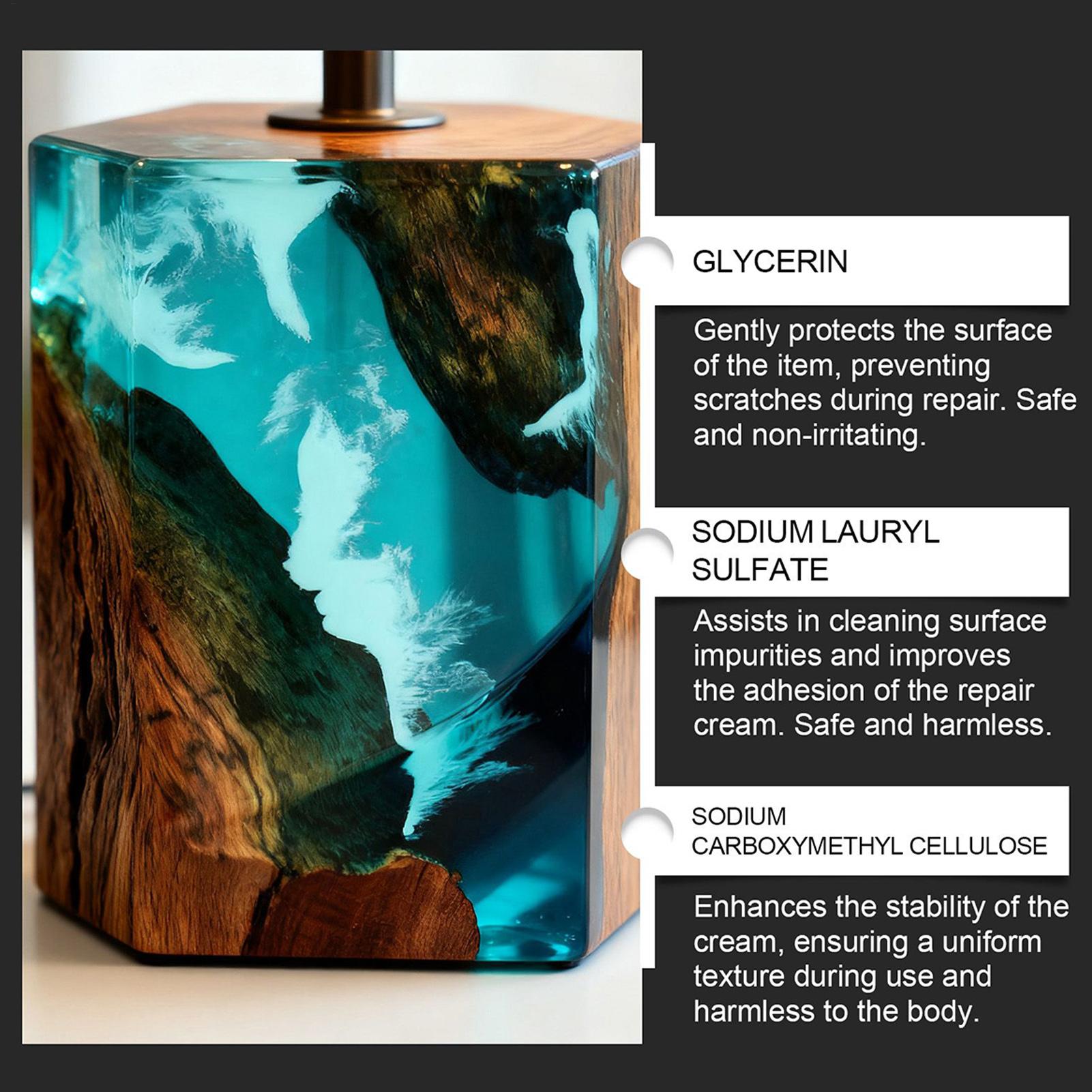 Epoxyhars polijstset - Romige  - Resin Art Work recensie en prijs