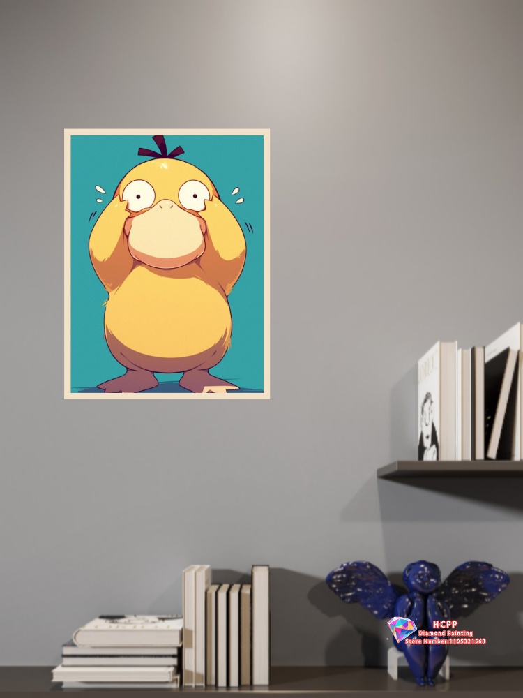 1pc frameloze Psyduck Cartoon  - Resin Art Work recensie en prijs