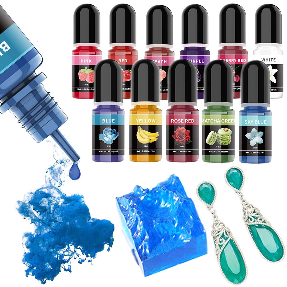 5 ml/Fles Epoxyhars Pigment Vl - Resin Art And Jewelry recensie en prijs