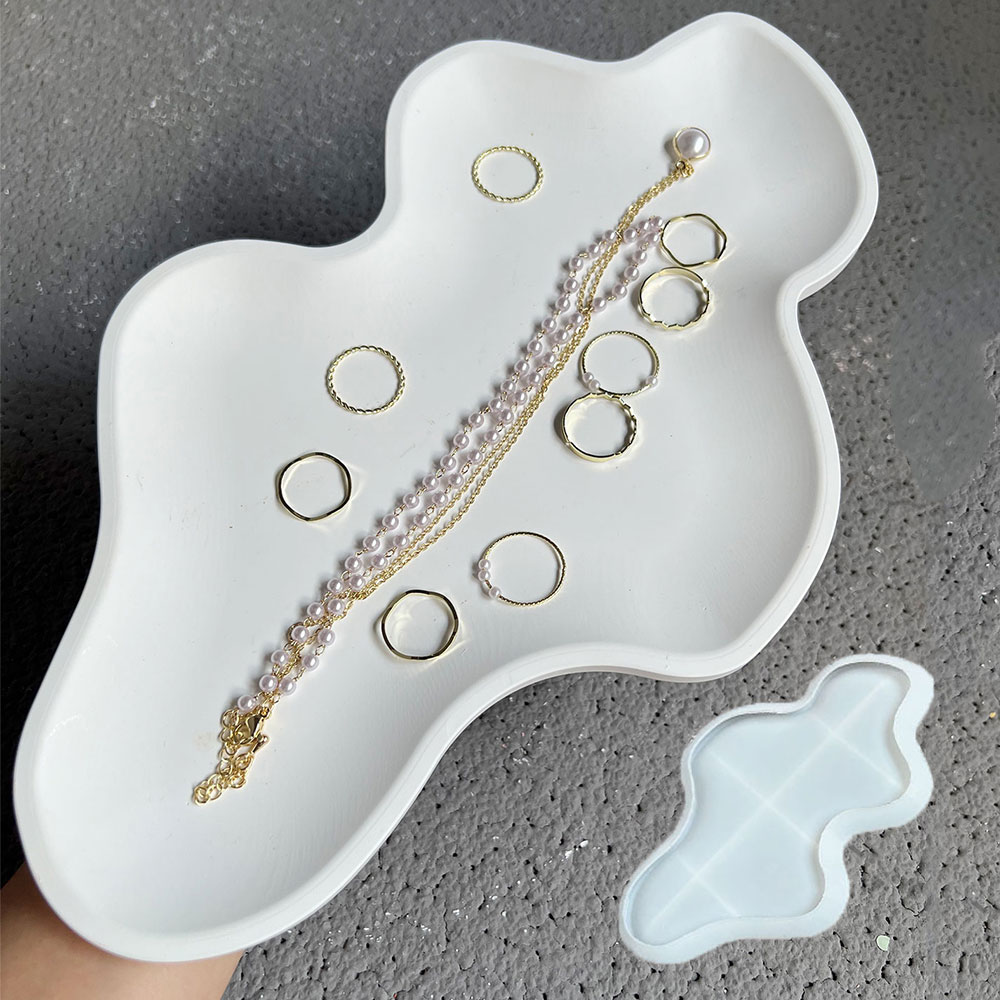 Wolk Opbergbak Betonvorm Moer  - Resin Art Tray recensie en prijs