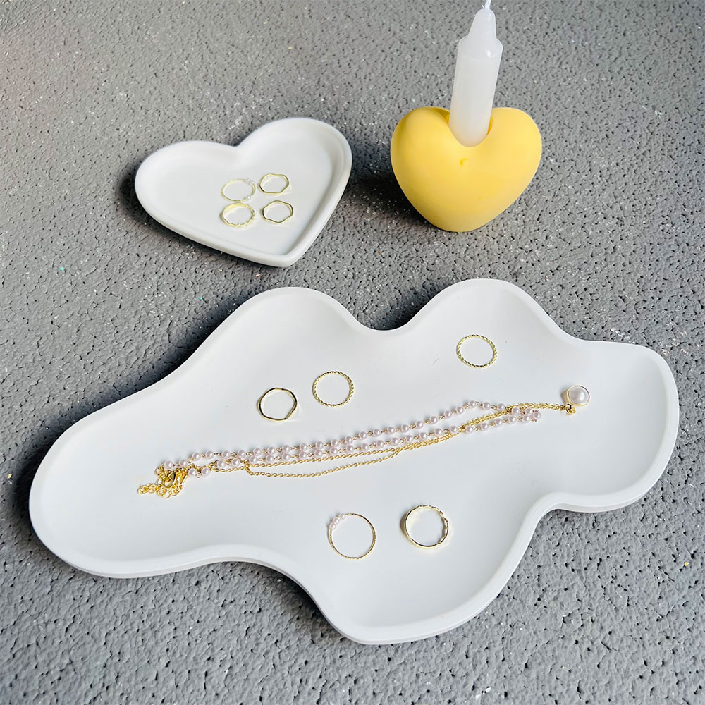 Wolk Opbergbak Betonvorm Moer  - Resin Art Tray recensie en prijs