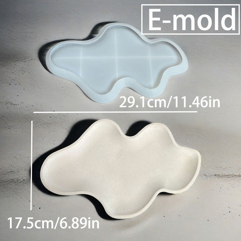 Wolk Opbergbak Betonvorm Moer  - Resin Art Tray recensie en prijs