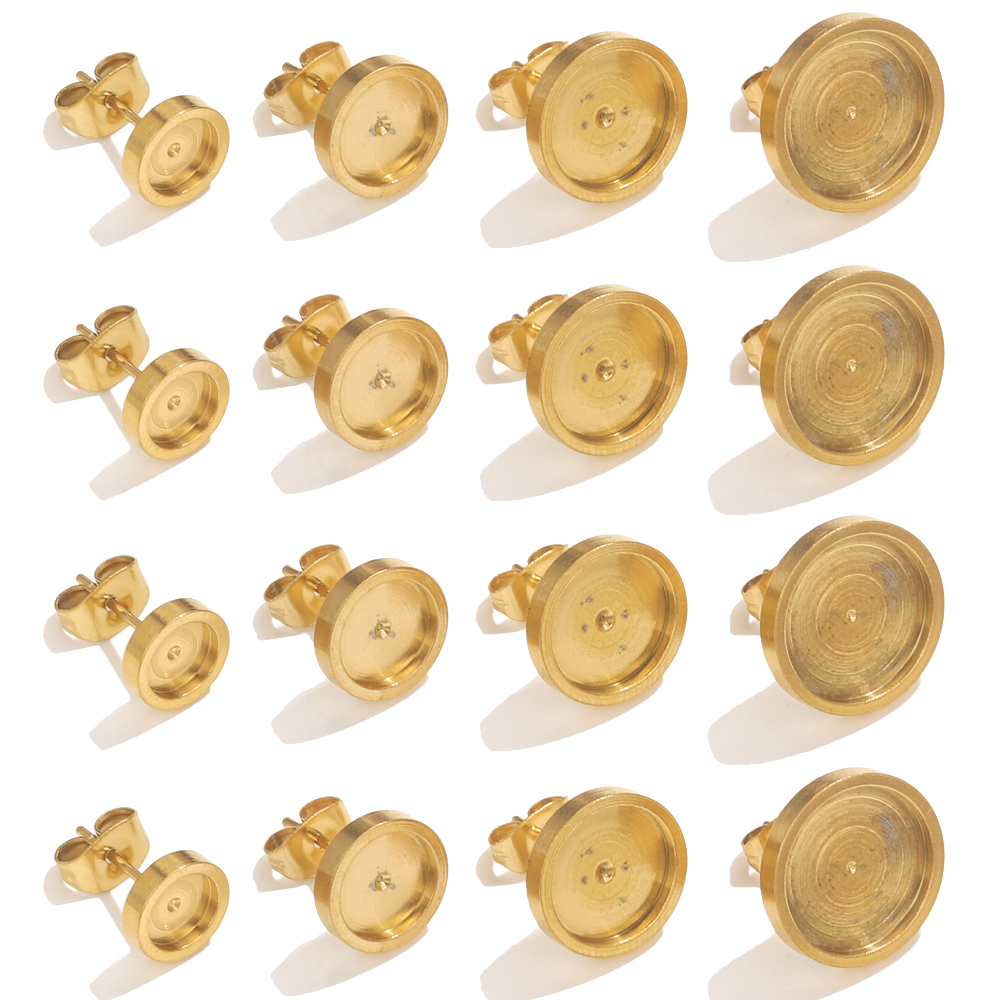 10st roestvrij staal gouden oo - Resin Art Store recensie en prijs