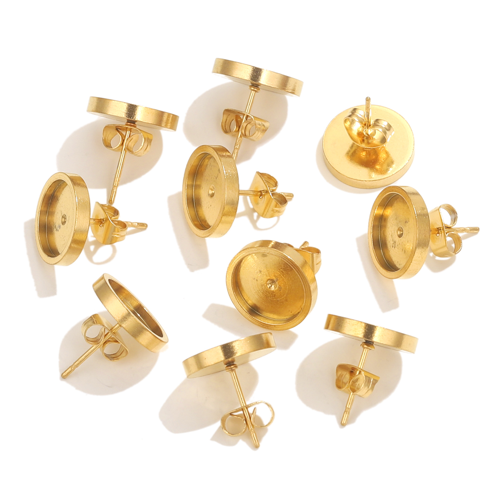 10st roestvrij staal gouden oo - Resin Art Store recensie en prijs